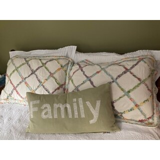 Laura Ashley Ruffled Garden Standard Sham On Sale Overstock 11325009 Best rated in quilts, baby white ruffle quilts, king size pattern quilts. overstock com