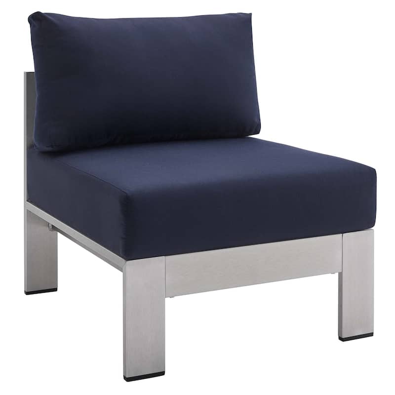 Shore Sunbrella® Fabric Aluminum Outdoor Patio Aluminum 3 Piece Outdoor Patio Set