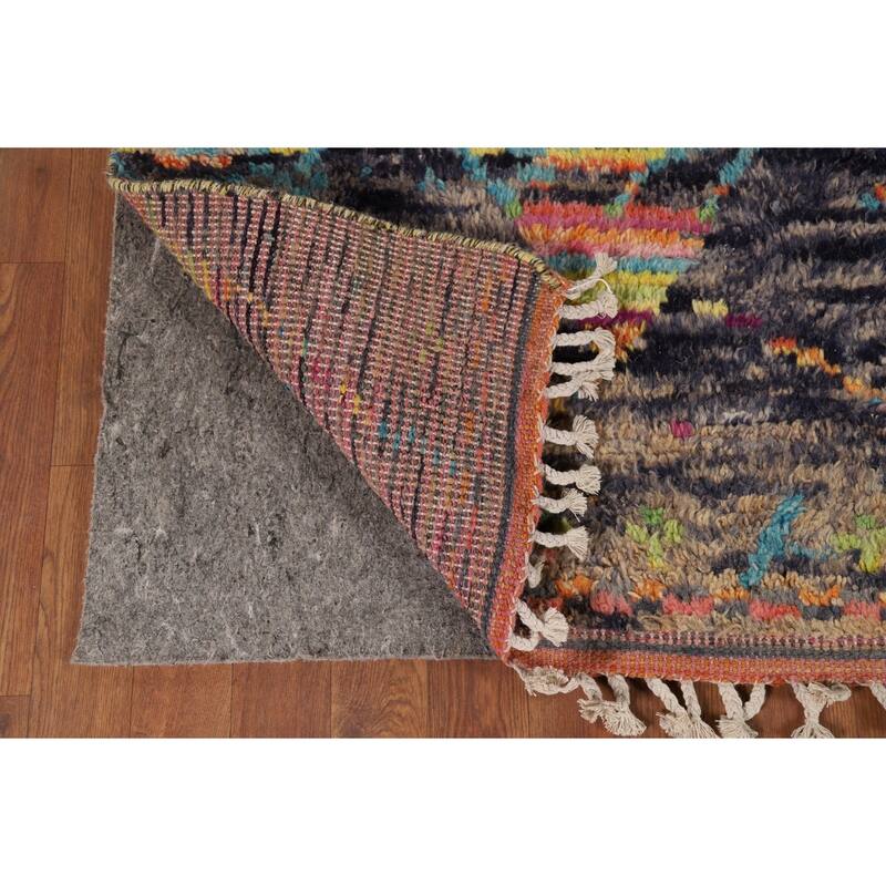 Moroccan Oriental Area Rug Handmade Wool Carpet - 5'7" x 9'4"