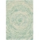 preview thumbnail 17 of 17, SAFAVIEH Handmade Ikat Jacey Modern Wool Rug 2' x 3' - Ivory/Blue - Rectangle