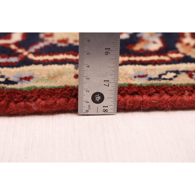 ECARPETGALLERY Hand-knotted Serapi Heritage Dark Red Wool Rug - 4'0 x 5'9