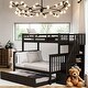 preview thumbnail 30 of 37, Twin-Over-Full Loft Bed Twin Size Trundle, Storage and Guard Rail for Adults and Children