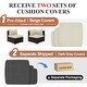 preview thumbnail 47 of 51, 7-Piece Outdoor Deep Seating Sectional Wicker Patio Conversation Set with Fire Pit