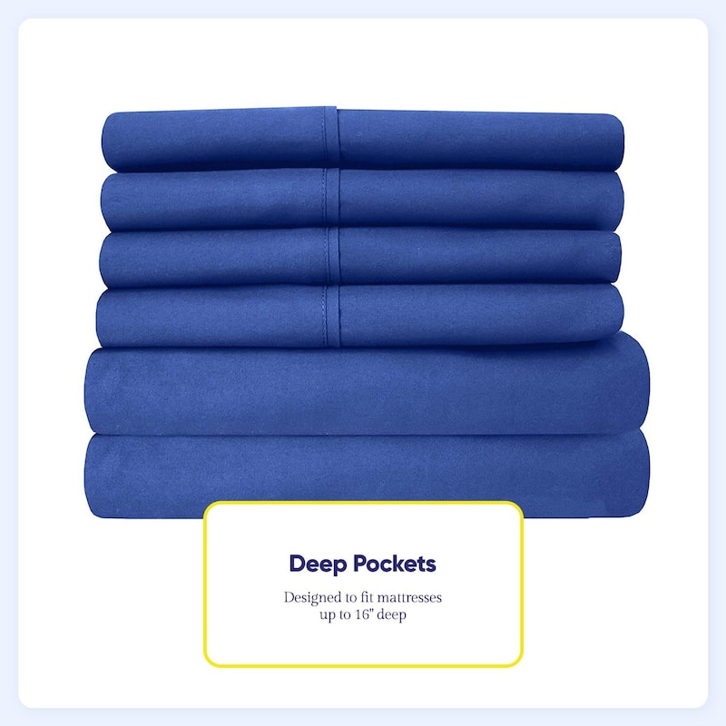 Luxurious Ultra Soft 6-Piece Bed Sheet Set