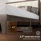 preview thumbnail 22 of 24, HOMCOM Full Size Bed Frame with Upholstered Headboard, Platform Bed Frame with Wooden Slats