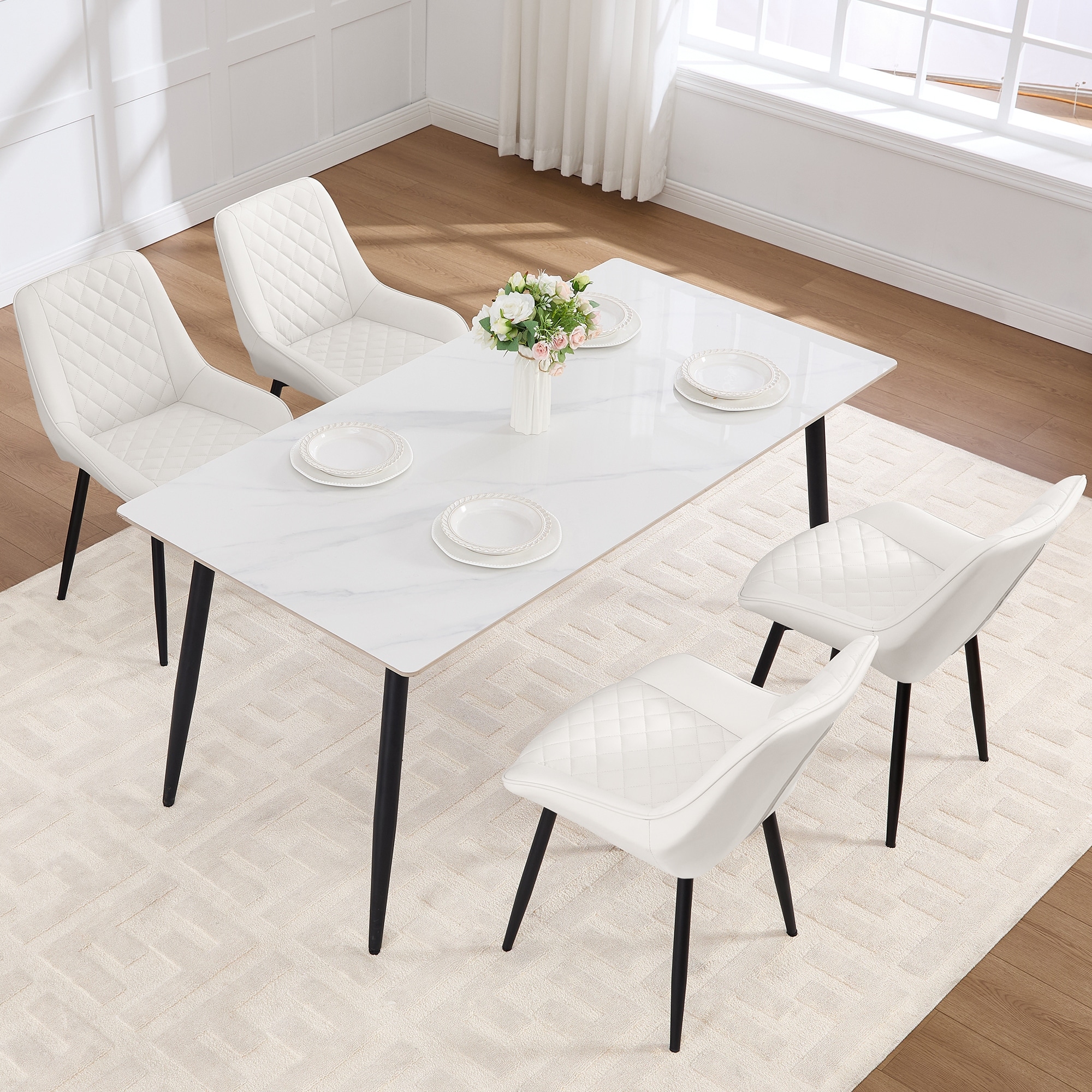 Dining Chairs Set of 4, Mid Century Modern Dining Room Chair - N/A