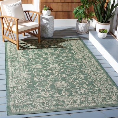 SAFAVIEH Courtyard Beeke Indoor/ Outdoor Waterproof Backyard Patio Rug