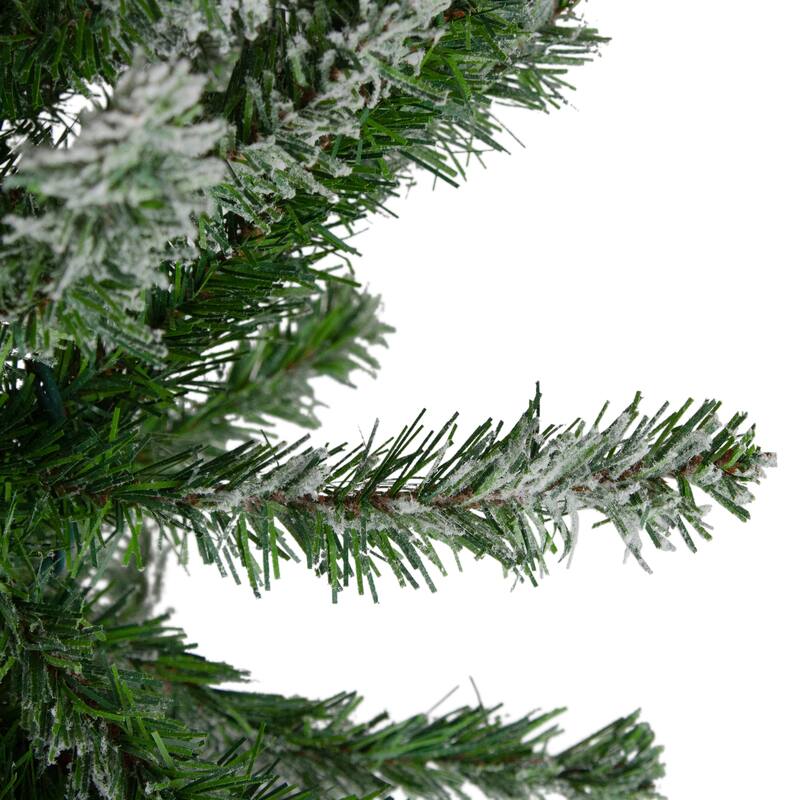 Medium Flocked Alpine Artificial Christmas Tree - 4' - Unlit - 4 Foot