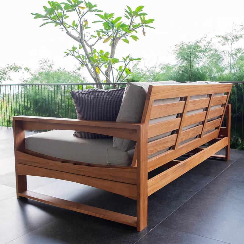 Cambridge Casual Napa Teak Outdoor Patio Daybed with Cushion
