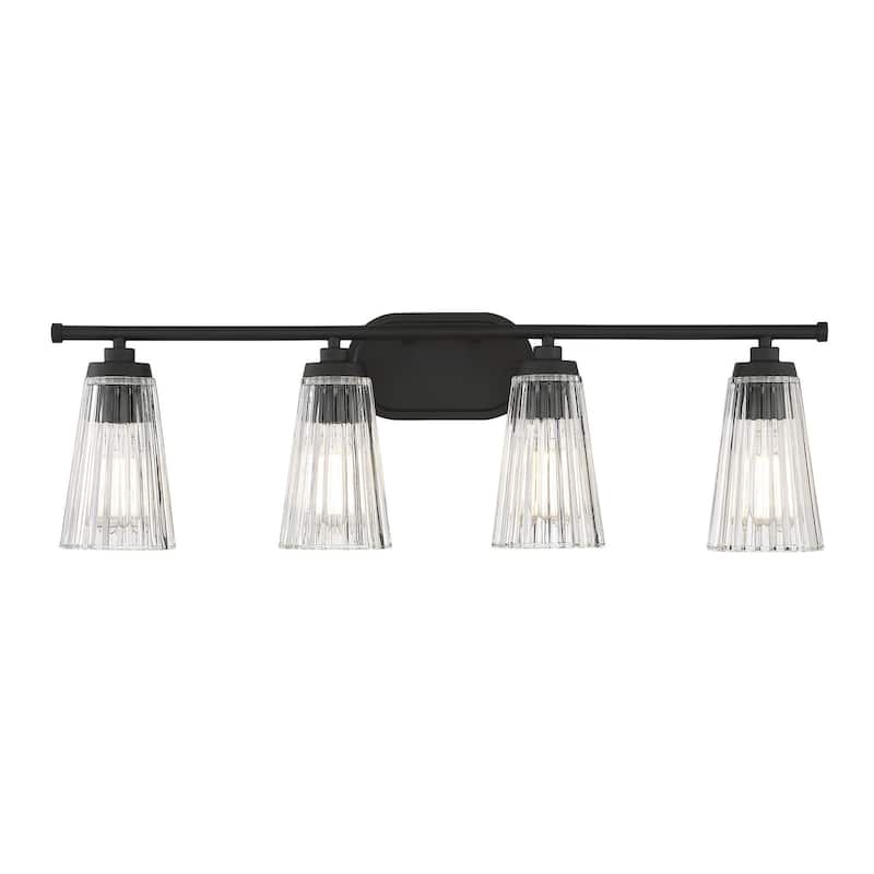Savoy House 8-1745-4 Chantilly 4 Light 31" Wide Bathroom Vanity Light - Matte Black