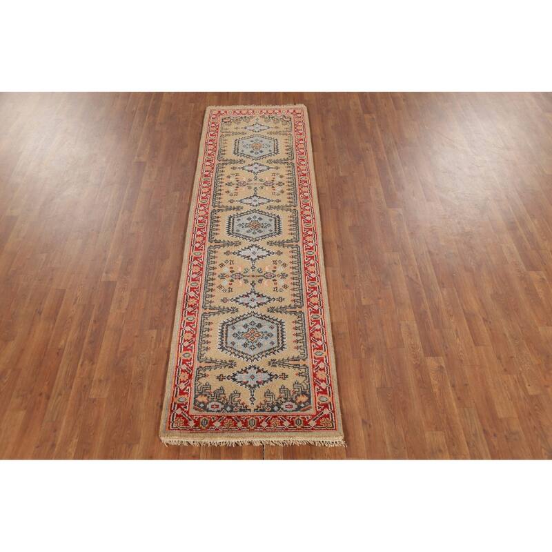 Viss Oriental Runner Rug Handmade Wool Carpet - 2'6"x 8'1"