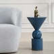 preview thumbnail 2 of 1, Uttermost Trig Blue Accent Table - 23'' H X 14'' W X 14'' D