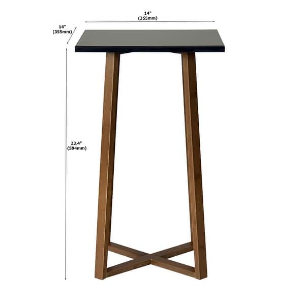dimension image slide 2 of 3, Solid Bamboo Frame Plant Table
