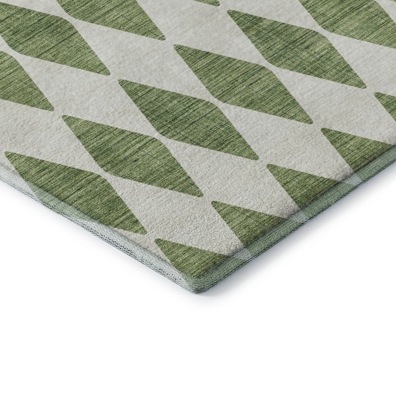 Premium Washable Super Soft Modern Diamond Mayfield Rug