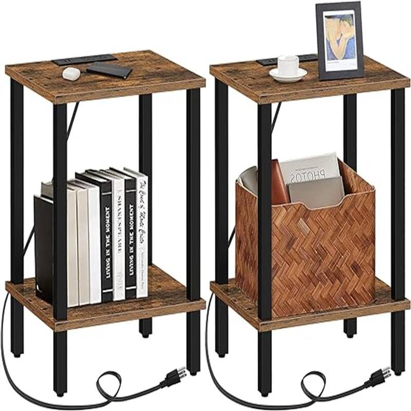 End Table with Charging Station