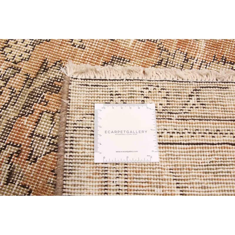 ECARPETGALLERY Hand-knotted Antalya Vintage Burnt Orange Wool Rug - 8'0 x 11'2