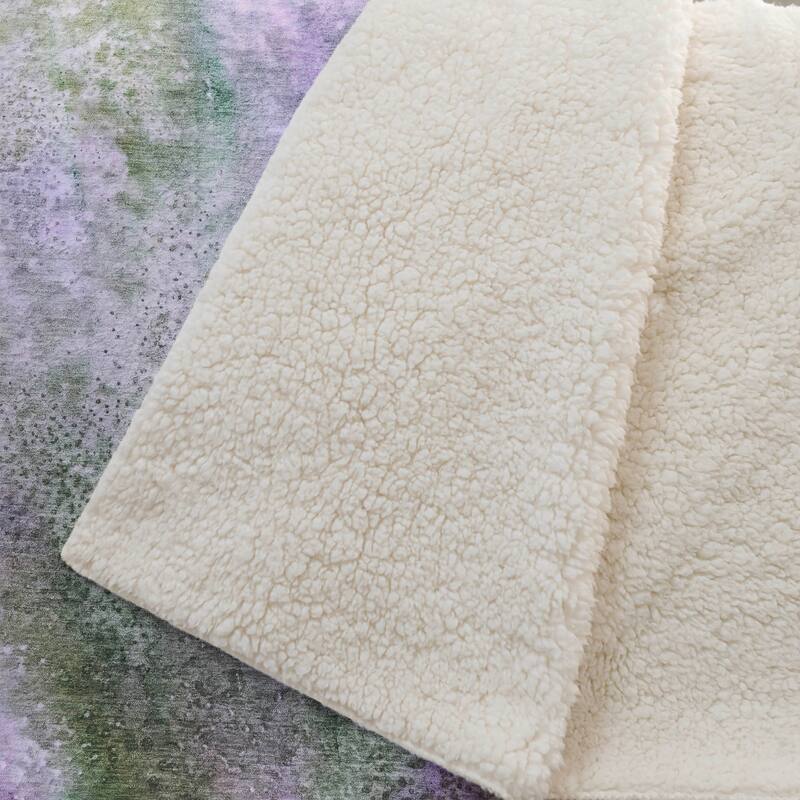 Premium Machine Washable Contemporary Glam Sherpa Throw Blanket