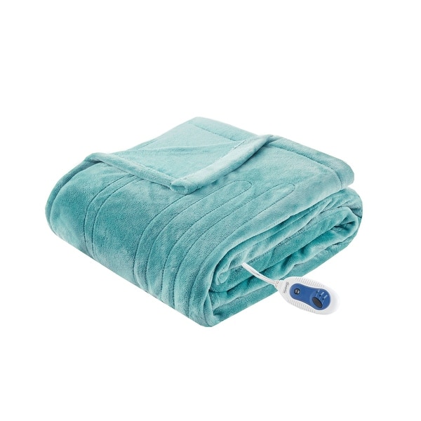 Shop Beautyrest Heated Plush Oversized Throw Overstock 10553848