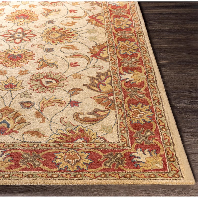 Livabliss Caesar Updated Traditional Border Area Rug.