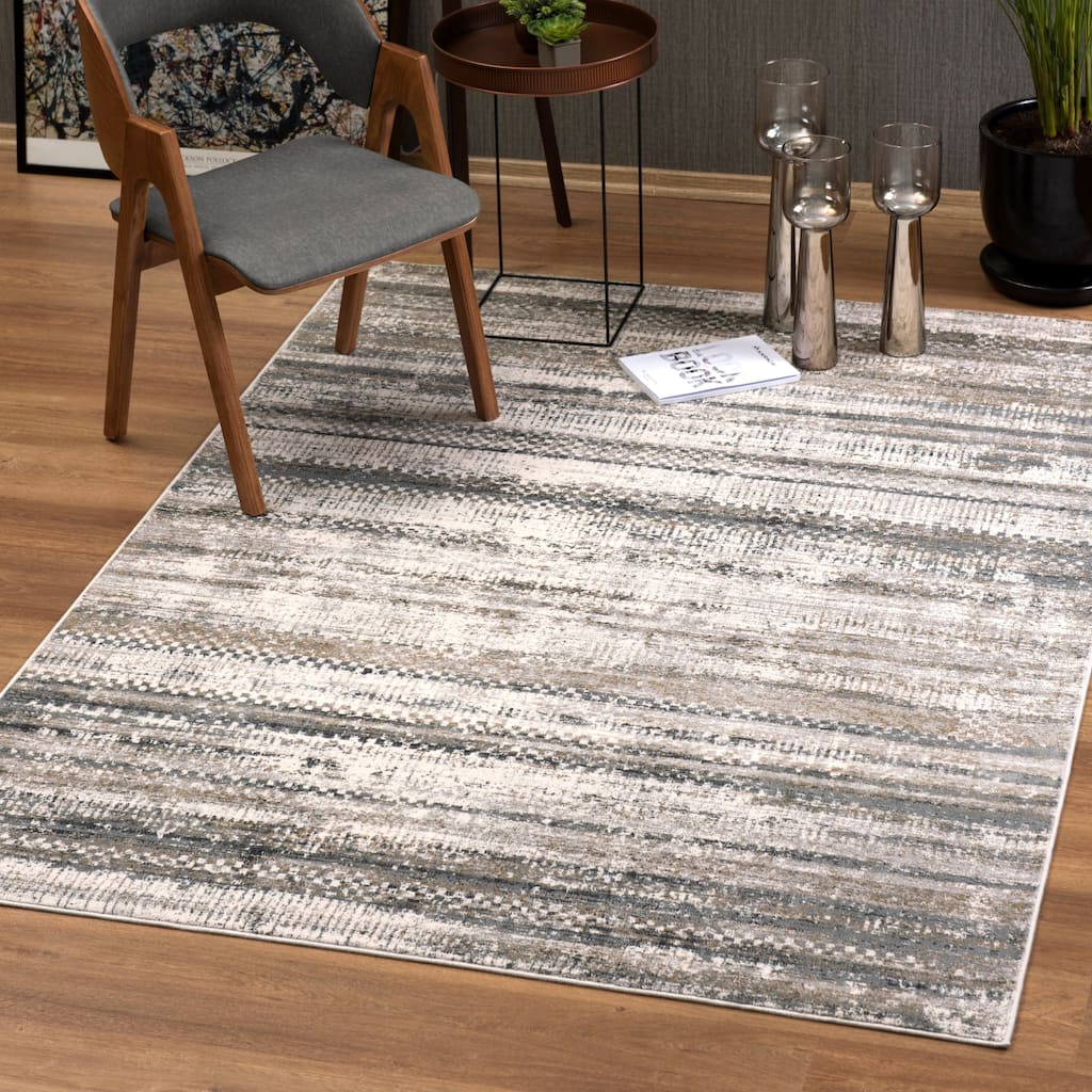 Christian Abstract Striped Area Rug