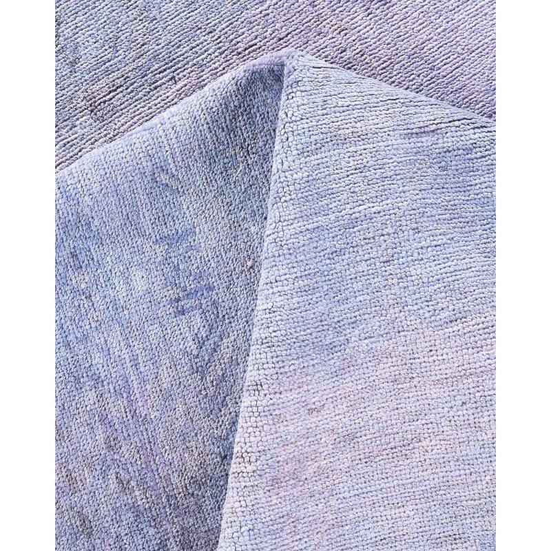 Vibrance, One-of-a-Kind Hand-Knotted Area Rug - Gray, 5' 10" x 8' 10" - 5' 10" x 8' 10"