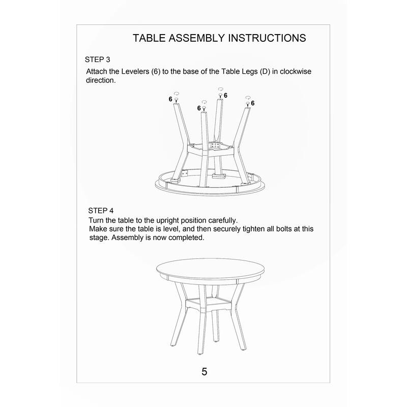 Walnut Rubber wood MDF Round Table 1pc,only table