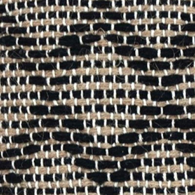 HomeRoots Black And Sand Woven Decorative Pillow