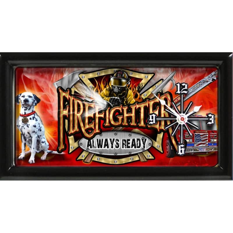 Fire Dept Always Ready Clock