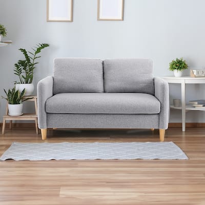 47 in. Modern Comfy Couch Loveseat with Side Storage For Living Room