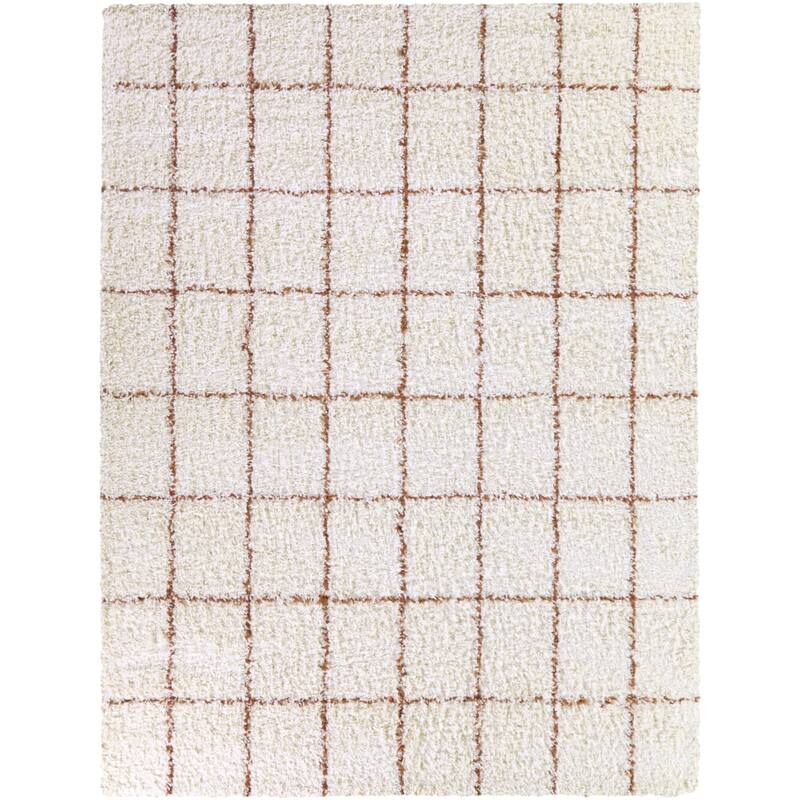 Melinda Geometric Shag Area Rug