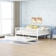 preview thumbnail 3 of 70, Wood Daybed with Trundle and Fence Guardrails