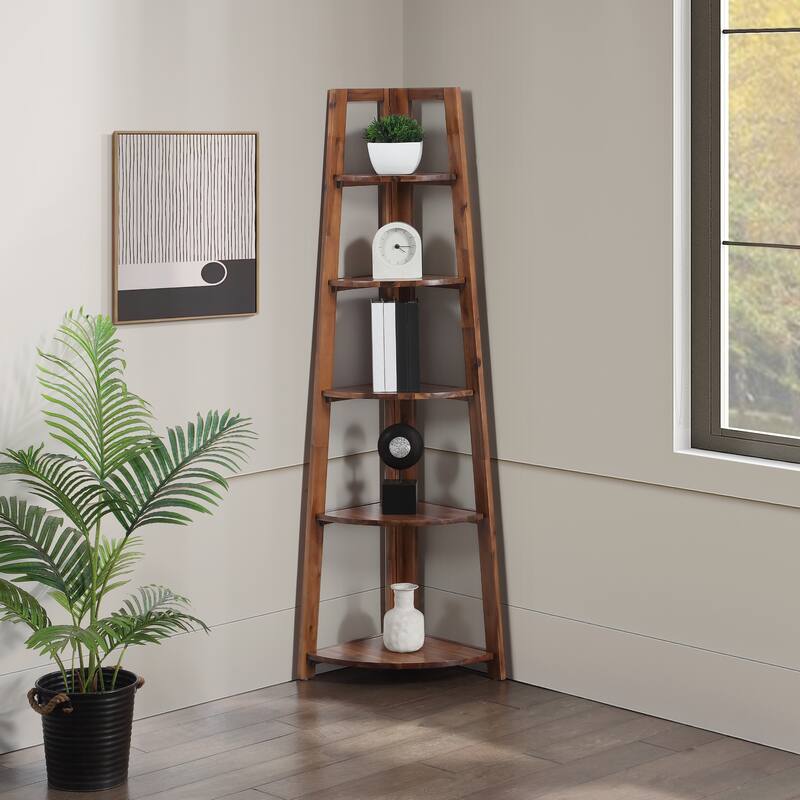 Bayfront 5-Self Corner Folding Bookcase