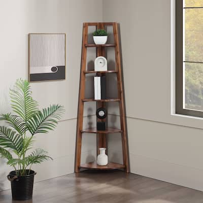 Bayfront 5-Self Corner Folding Bookcase