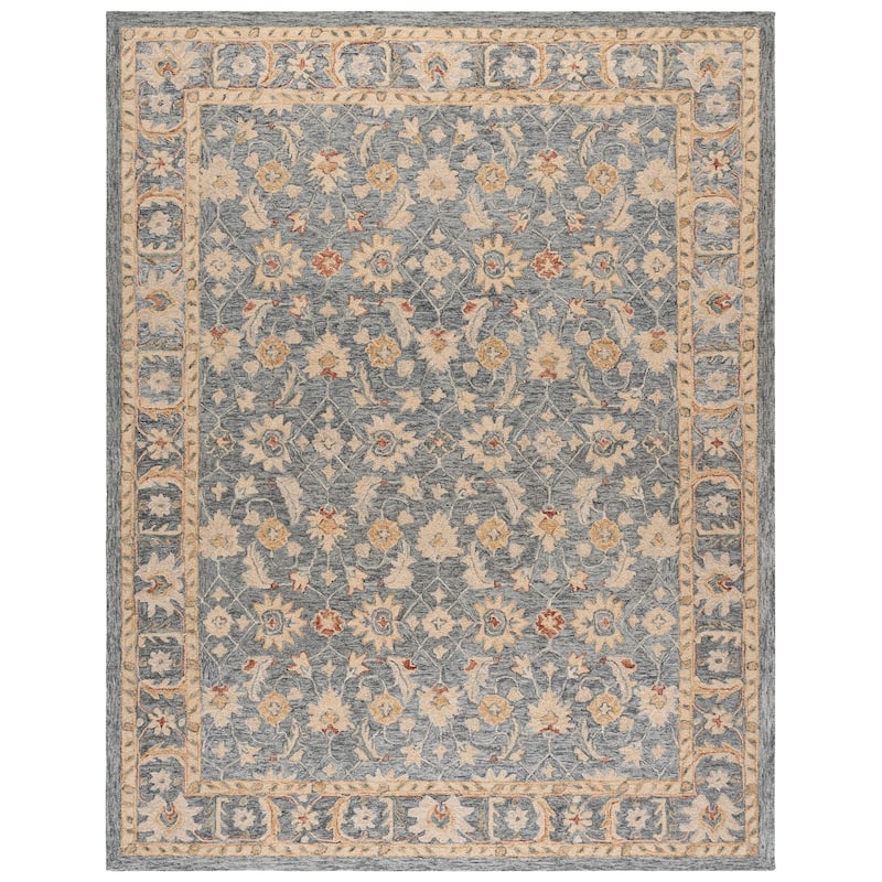 SAFAVIEH Handmade Metro Yayoi Wool Rug - 8' x 10' - Grey/Beige