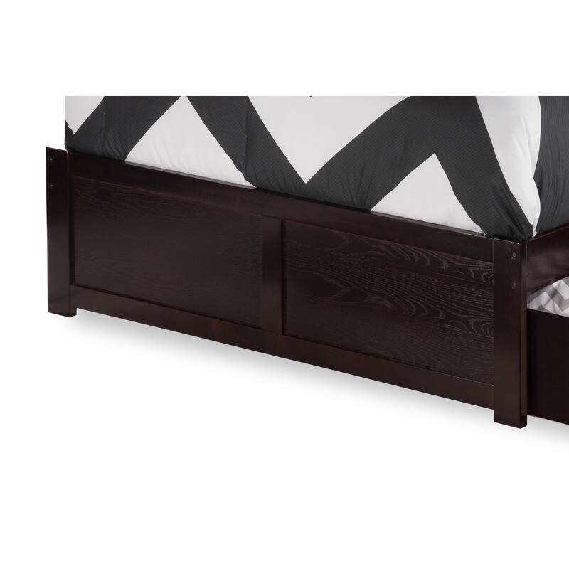 Platform Bed - Storage Bed with Flat Panel Footboard & USB Charger