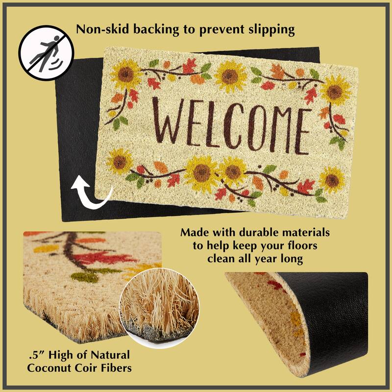 DII Yellow Hello Doormat