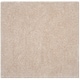 preview thumbnail 48 of 59, SAFAVIEH Bahija Handmade Luxe Shaggy 3 inch-thick Area Rug 6' x 6' Square - Bone