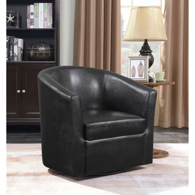 Turner Upholstered Barrel Back Swivel Chair