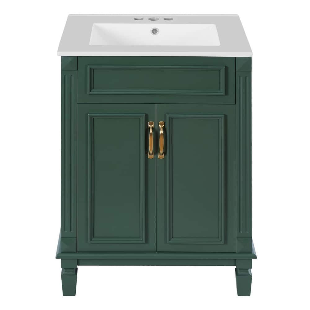 Space-Saving 24" Modern Bathroom Vanity with Sink