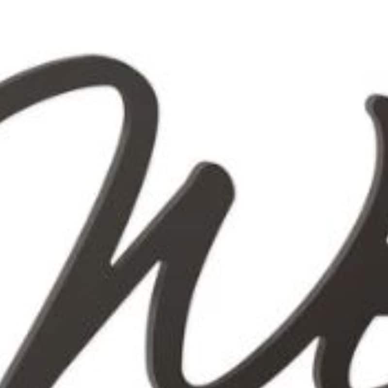 HomeRoots 10" X 27" Black Welcome Wall Decor