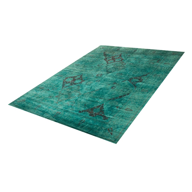 ECARPETGALLERY Hand-knotted Vibrance Teal Wool Rug - 8'10 x 12'1