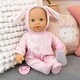 preview thumbnail 5 of 3, First Words Baby: Anna Pink Bunny 24 Sounds 15" Doll - Pacifier+Bottle