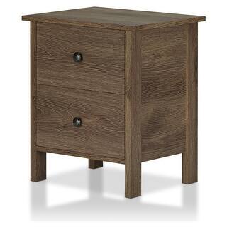 Mulgrew Rustic Distressed Walnut Engineered Wood 3-Drawer Nightstand by Carbon Loft