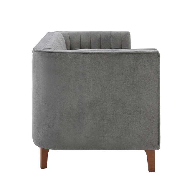 Christopher Knight Home - American Design 76" Upholstered 3-Seater Sofa with Channel Tufted Back