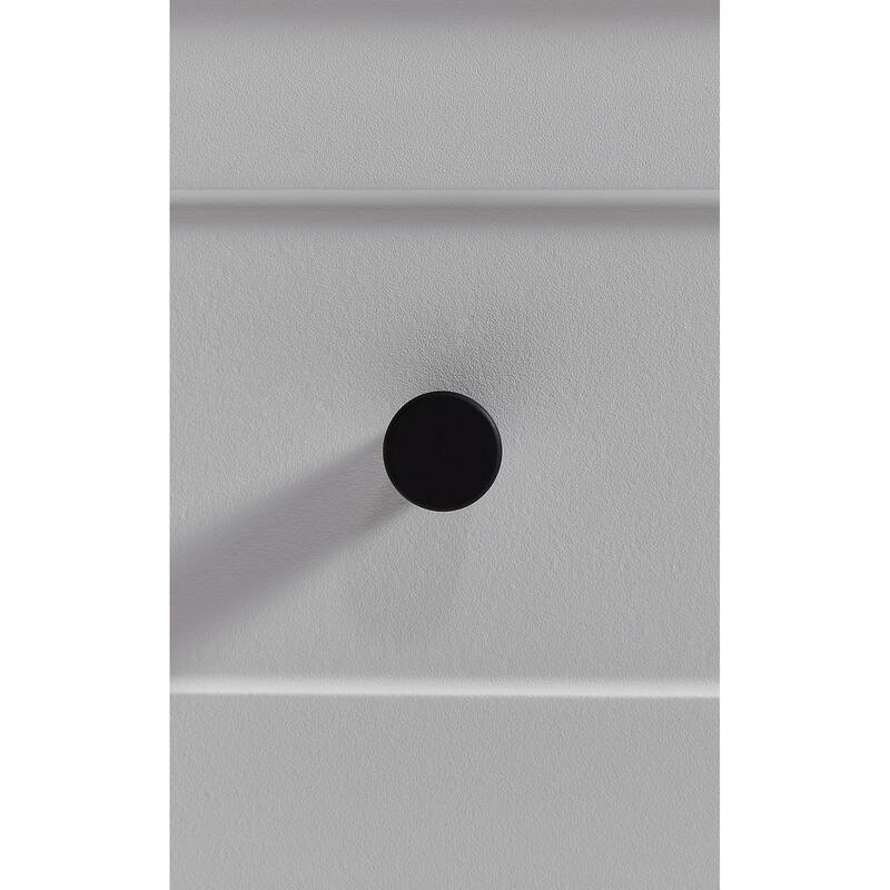 Anmytek White Farmhouse Storage Cabinet 68"Tall with X Frame Doors Adjustable Shelves