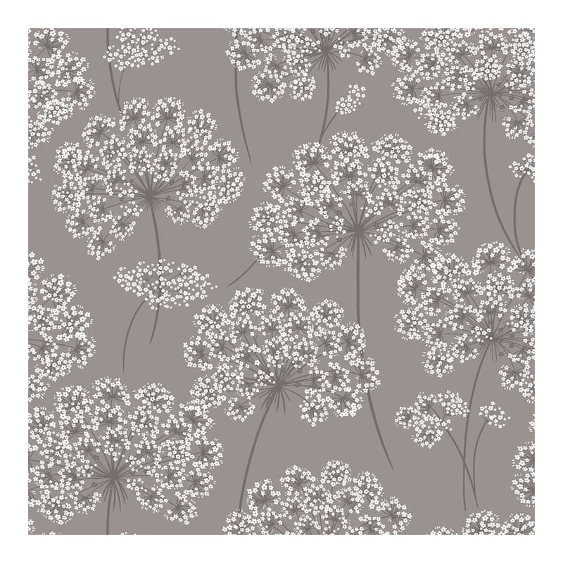 NuWallpaper Angelica Grey Peel & Stick Wallpaper - 216in x 20.5in x 0.025in