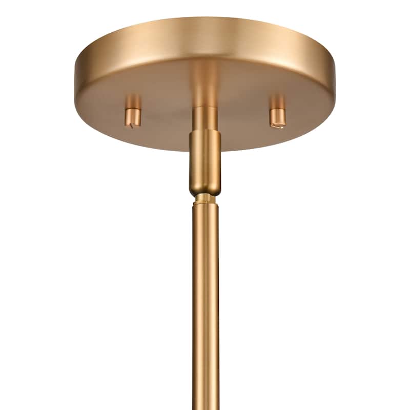 Elk Home Zayne Brushed Nickel With Metal Dome Shade 1 Light Pendant