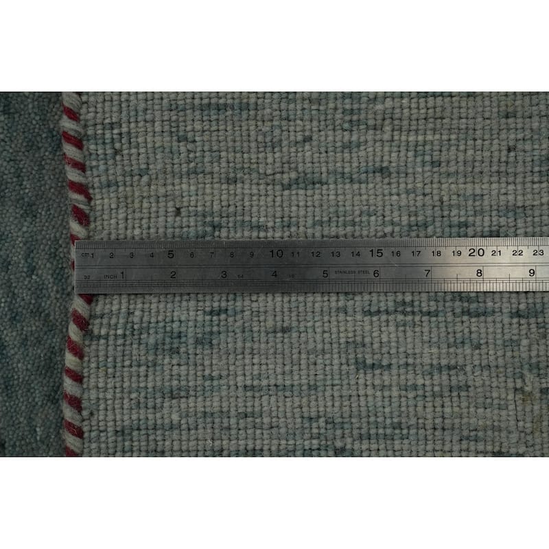 Hand Knotted Oriental 100% Wool Carpet Tribal Animal Pictorial Greys & Charcoal Gabbeh Area Rug - 11' 11'' X 11' 9''