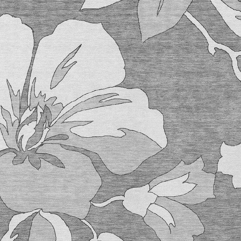 HomeRoots Floral Transitional Rectangle Outdoor Rug