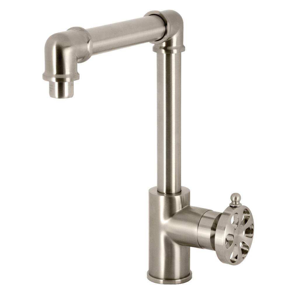 Kingston Brass Belknap Single-Handle 1-Hole Deck Mount Bathroom Faucet with Push Pop-Up